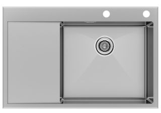 Мойка кухонная Paulmark Kroner-Edge PM777851-BSR брашированная нержавеющая сталь